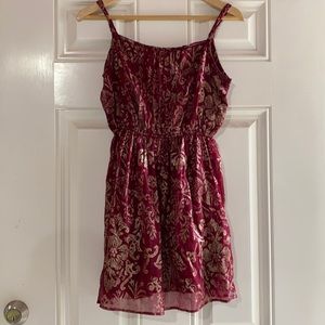 Red and gold abercrombie and fitch dress